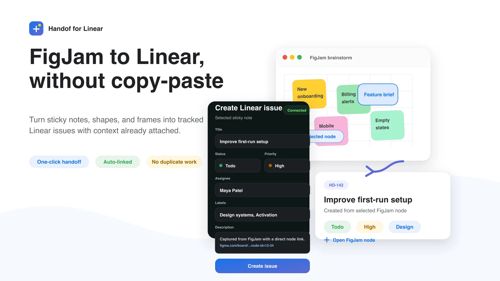 Handof for Linear interface screenshot
